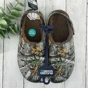 Men's Comfy Fuzzy Camo Lined EVA Clogs Sandals Shoes Size 9